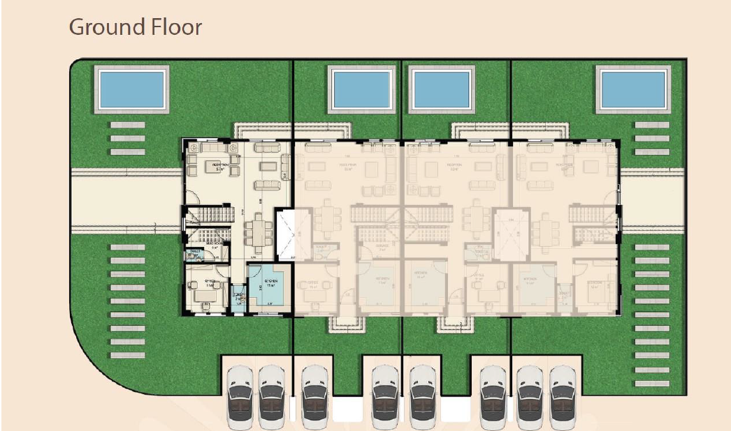 Floor plan for townhouse at T Pearl