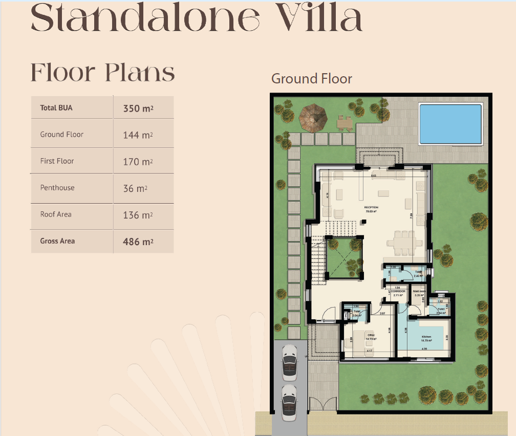 Floor plan for villa at T Pearl