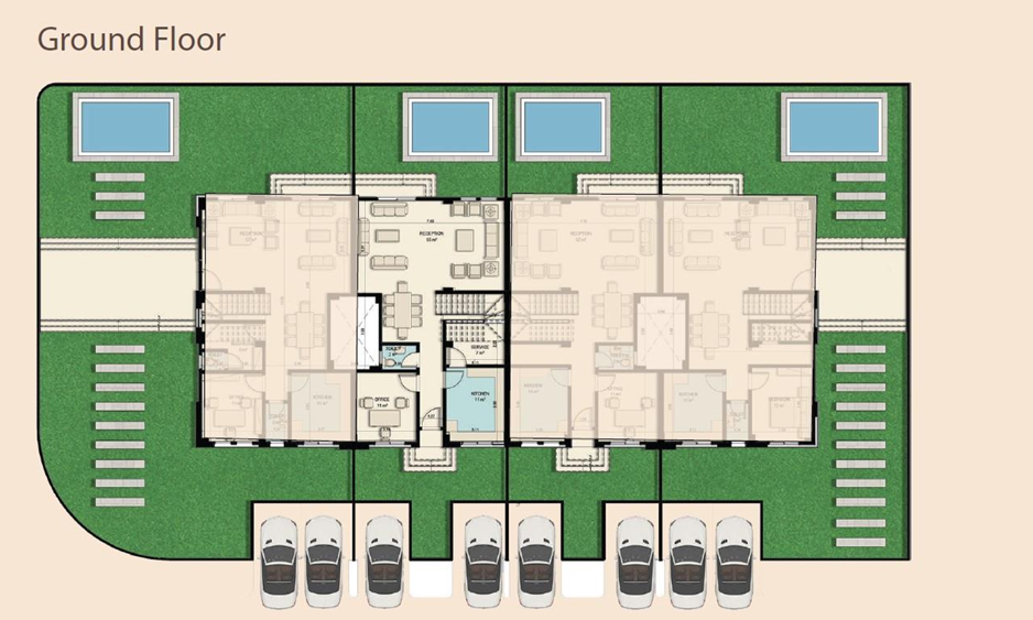 Floor plan for townhouse at T Pearl