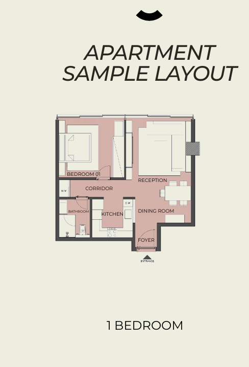 Floor plan for apartment at Edge