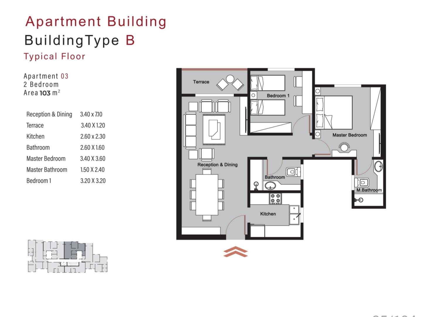 Floor plan for apartment at Riverton