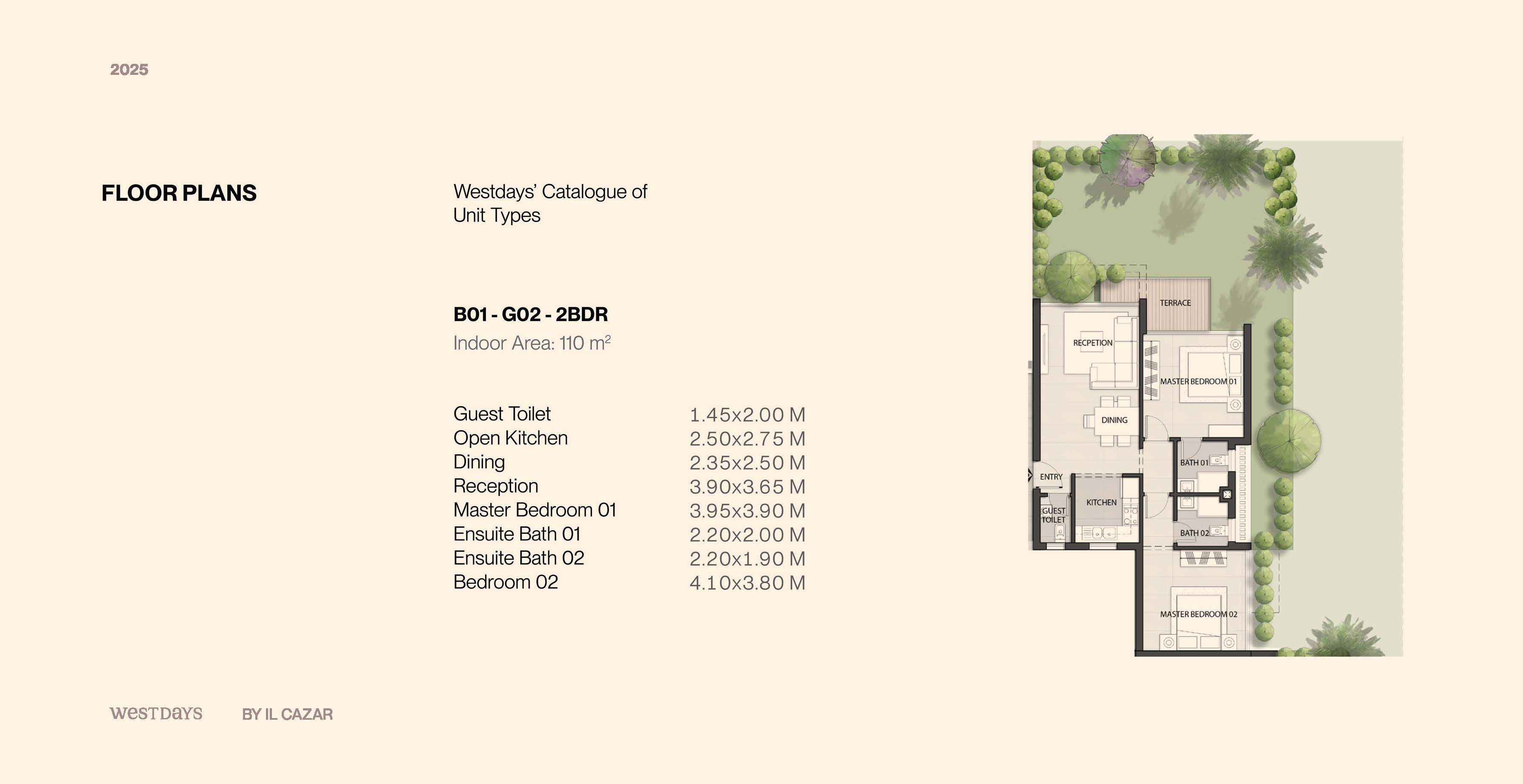Floor plan for apartment at Westdays