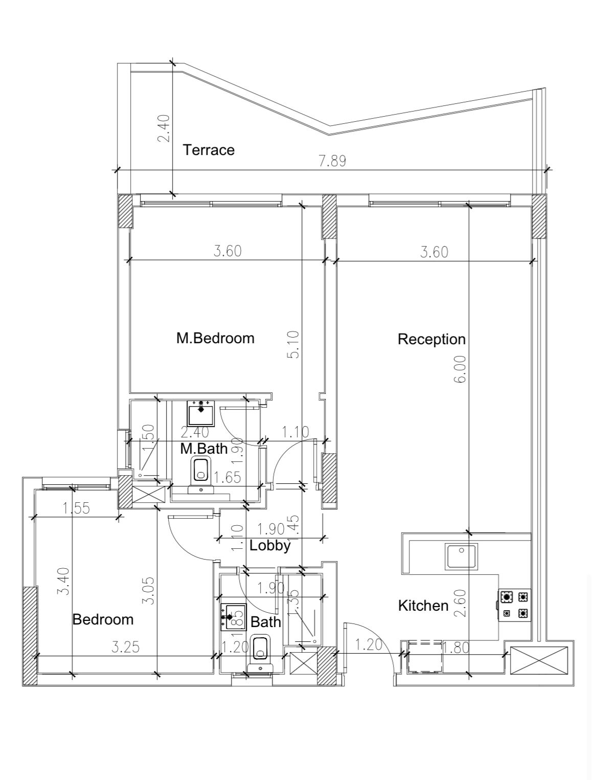 Floor plan for apartment at HOM