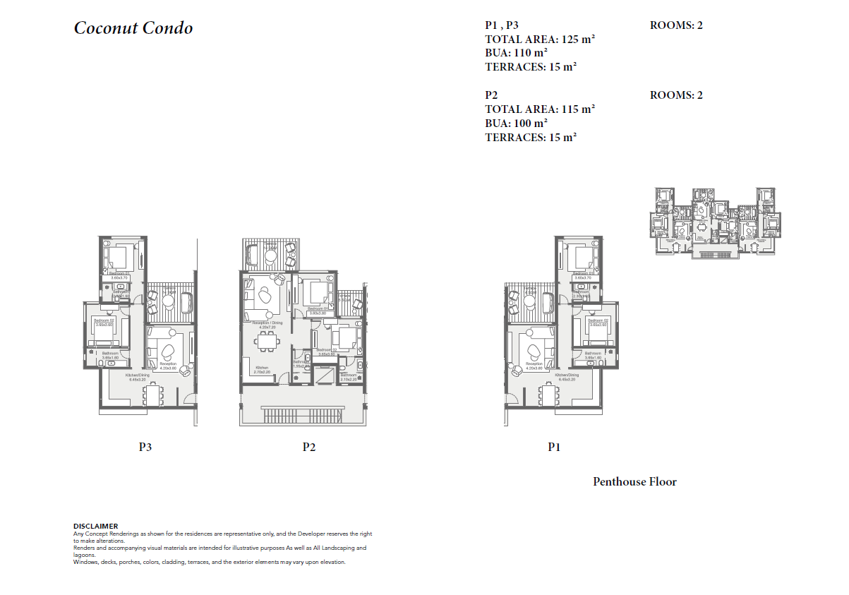 Floor plan for chalet at Zoya Ghazala Bay