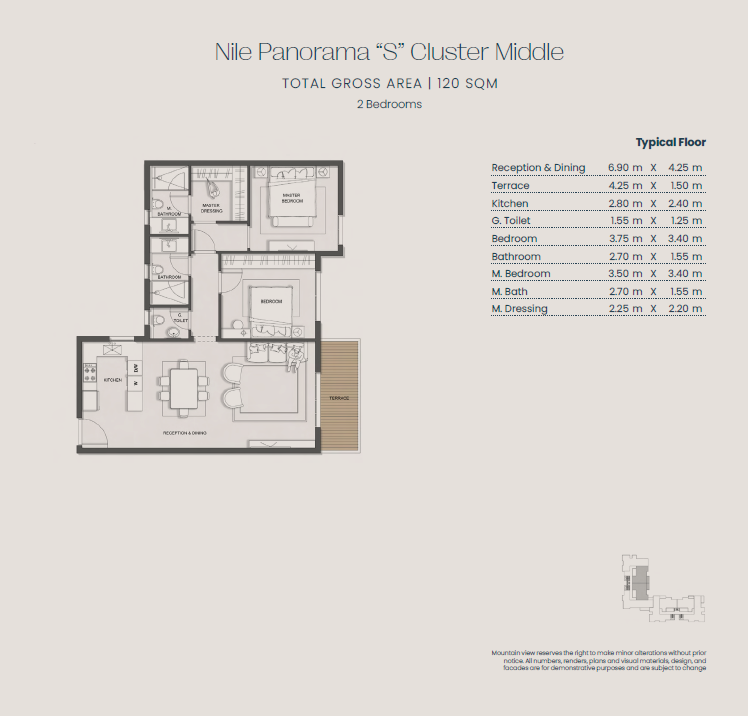 Floor plan for apartment at Neo Lakes