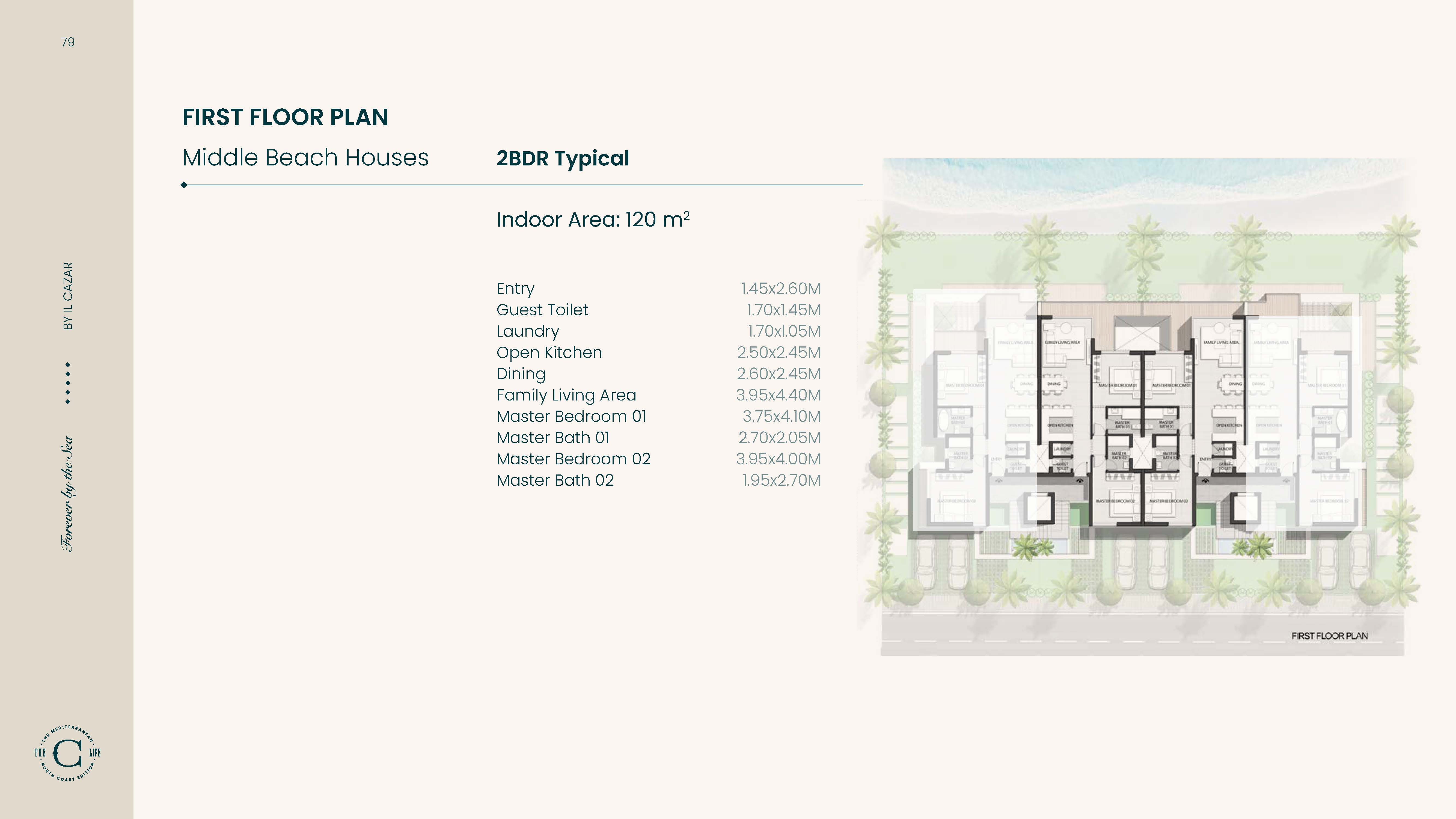 Floor plan for chalet at The C