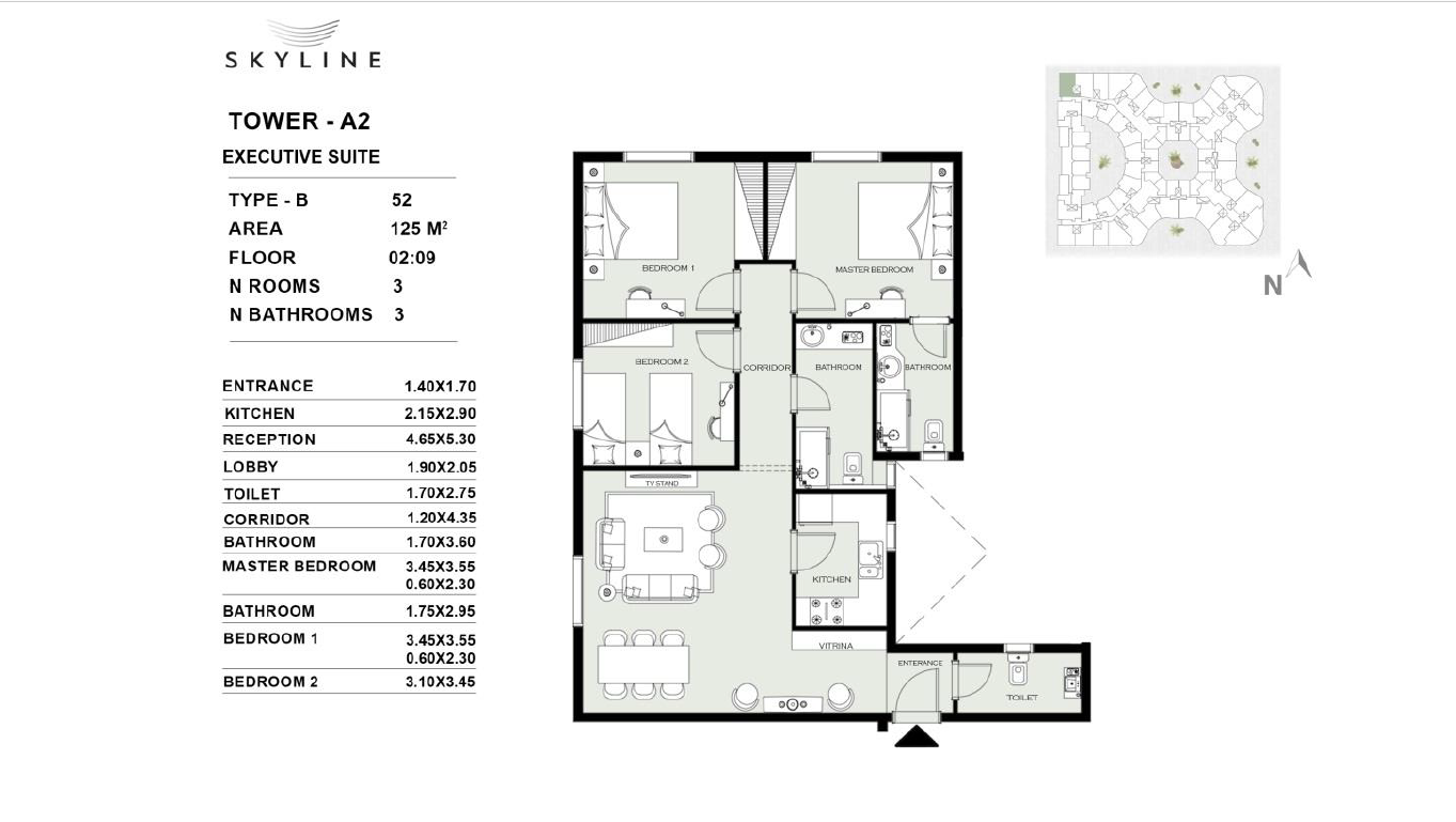 Floor plan for apartment at Solay