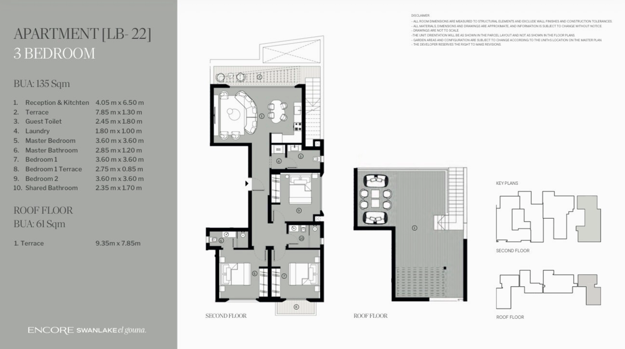 Floor plan for penthouse at Encore