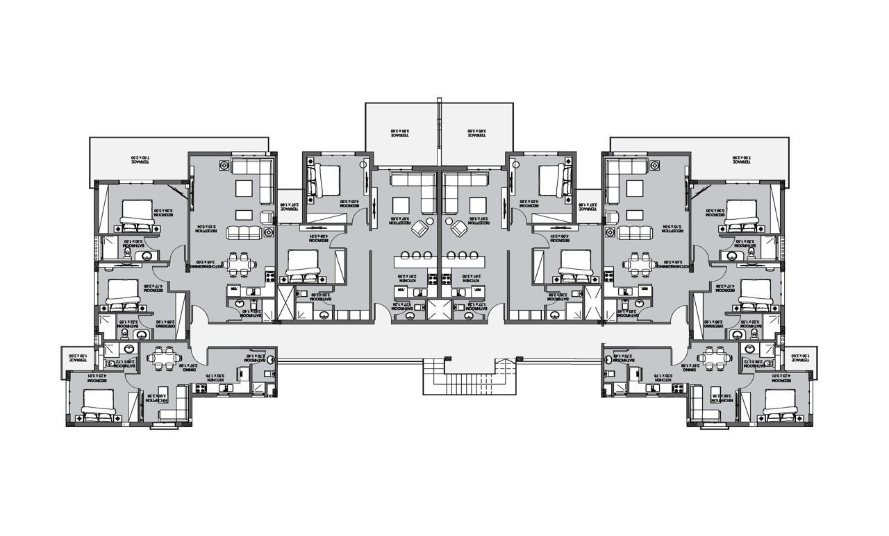Floor plan for chalet at Direction White - Oyster