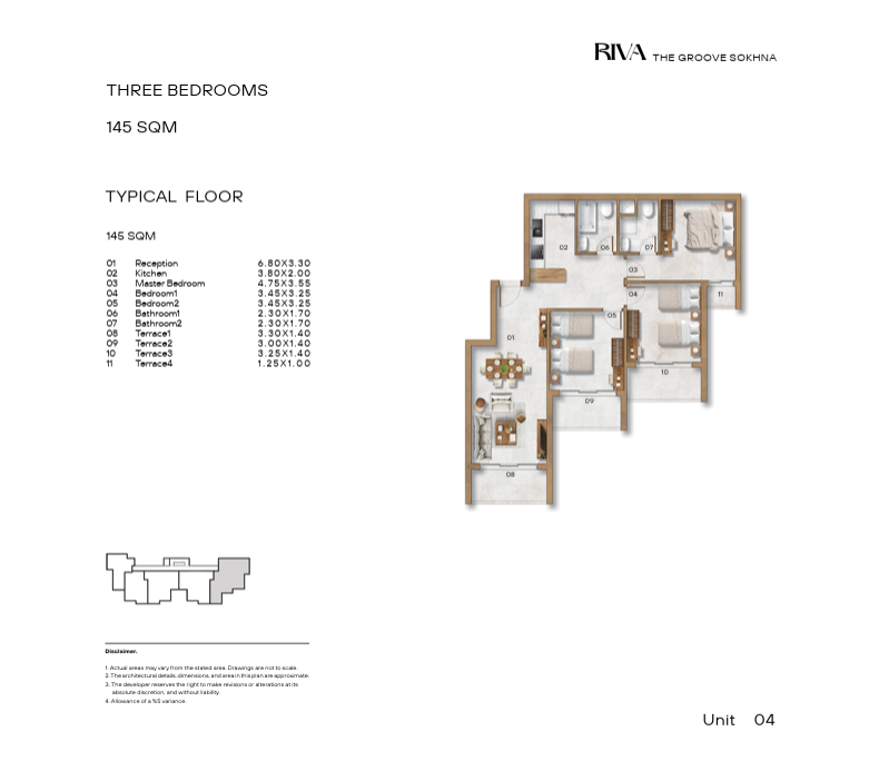 Floor plan for chalet at The Groove