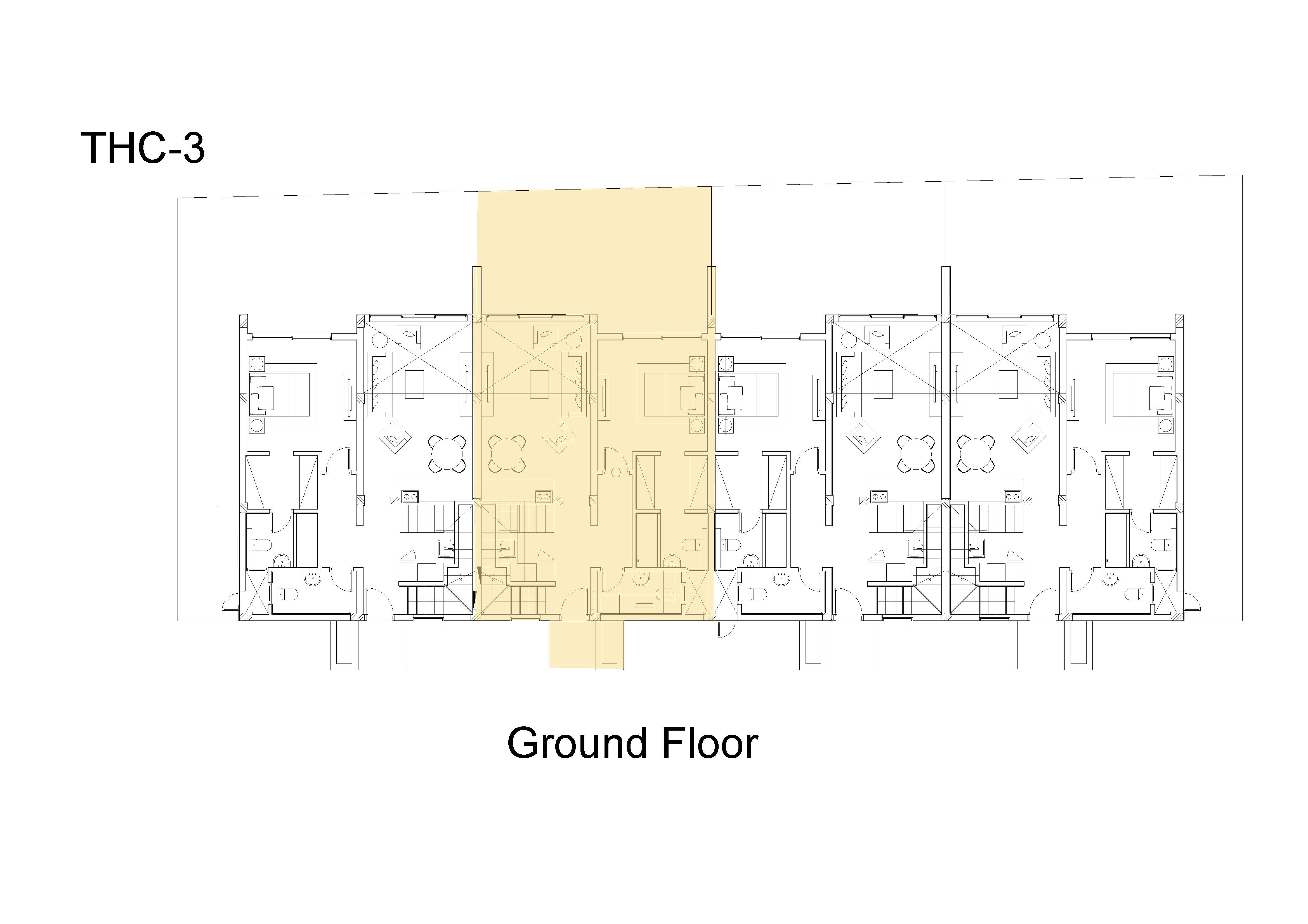 Floor plan for townhouse at Baymount