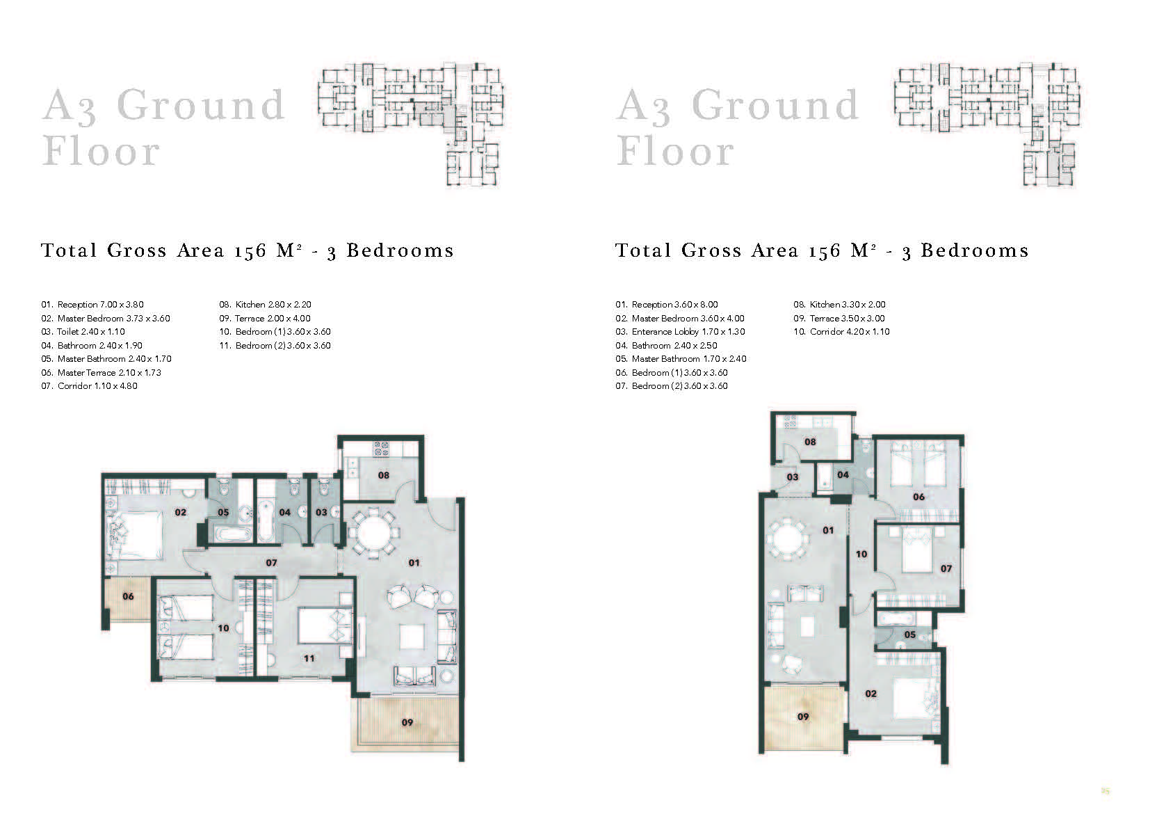 Floor plan for apartment at Vinci