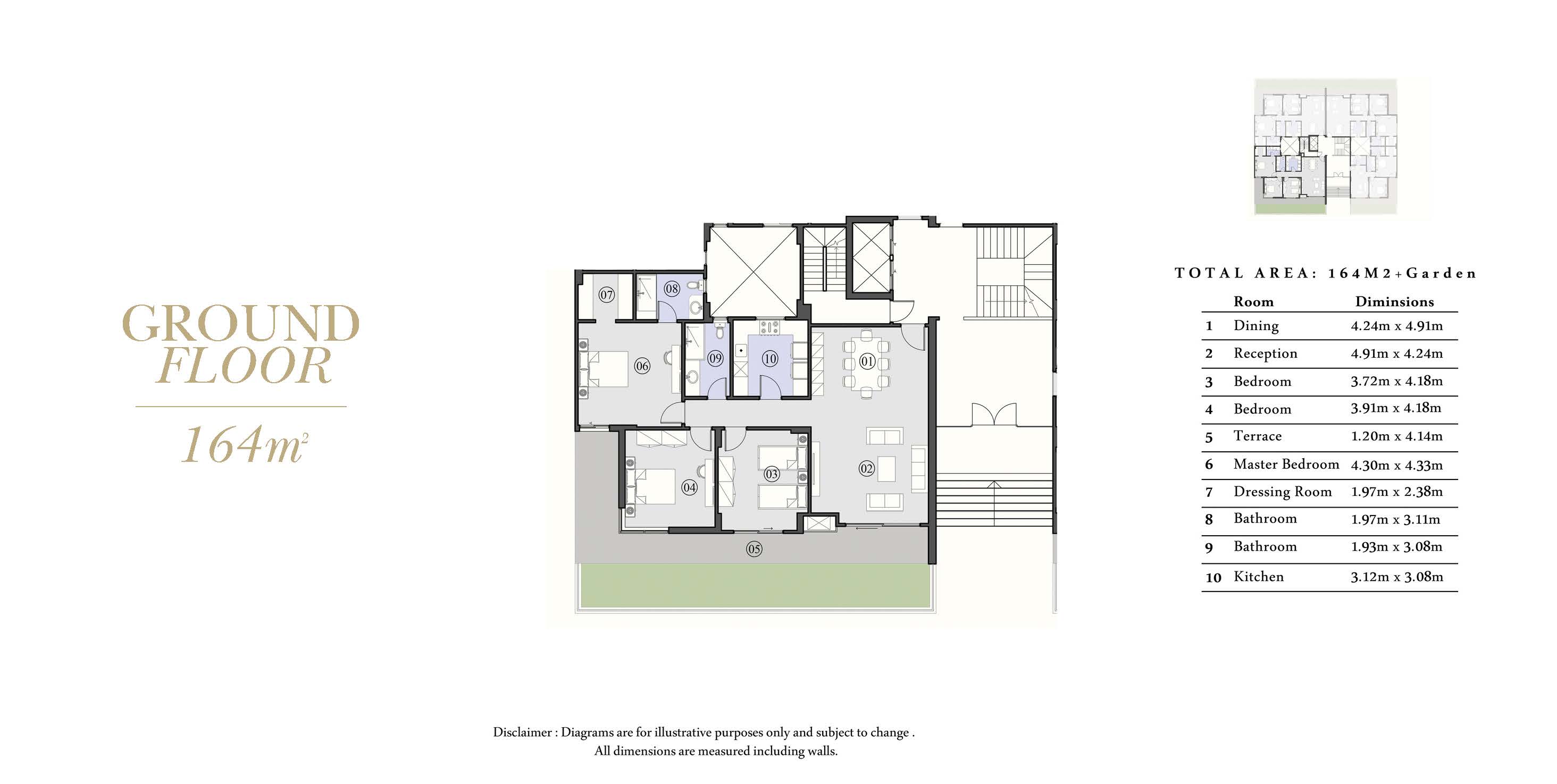 Floor plan for apartment at El Patio Oro -Phase 3