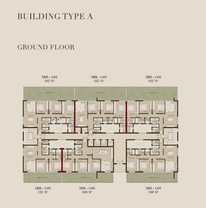 Floor plan for apartment at The Crest
