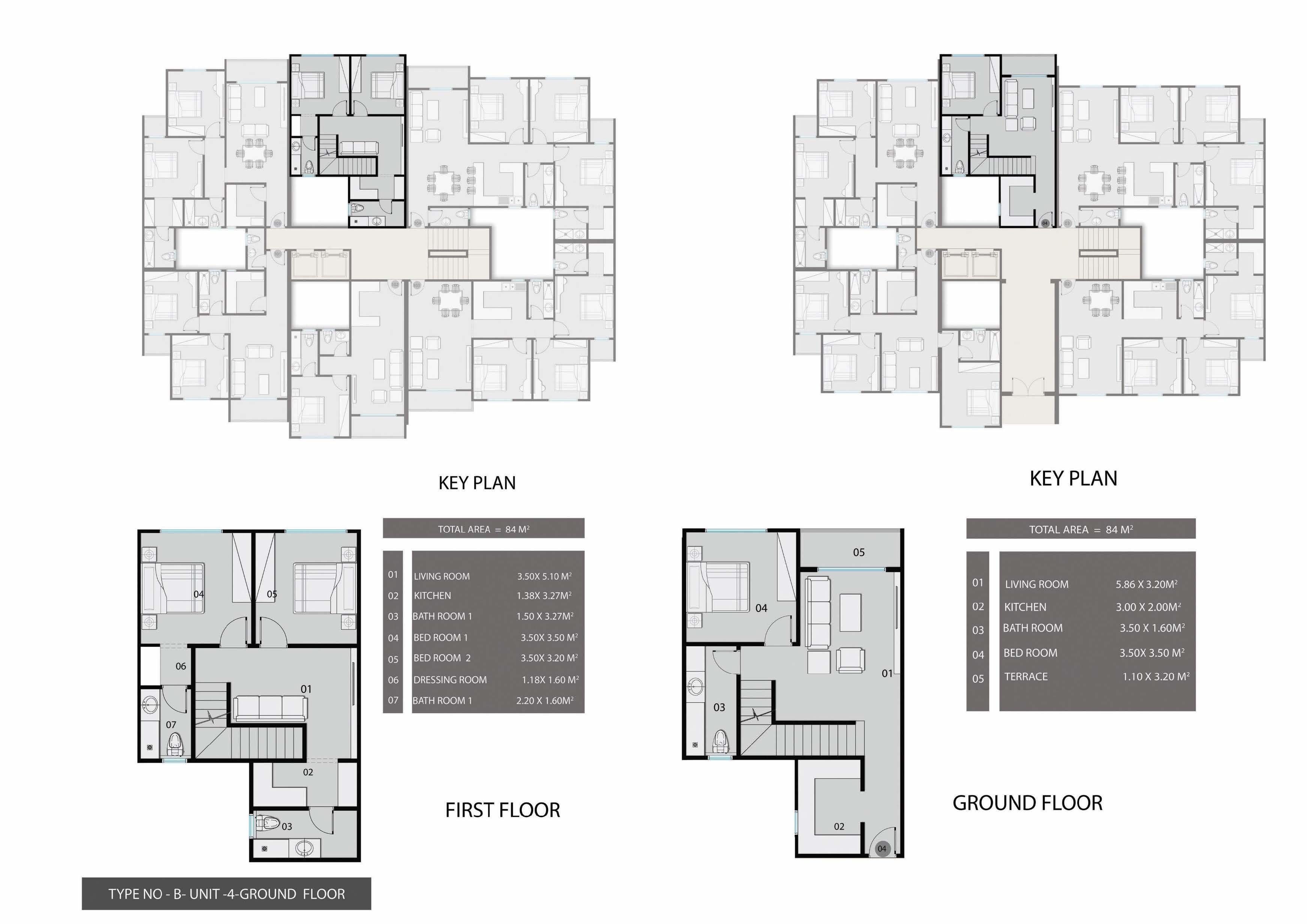 Floor plan for duplex at The Flow