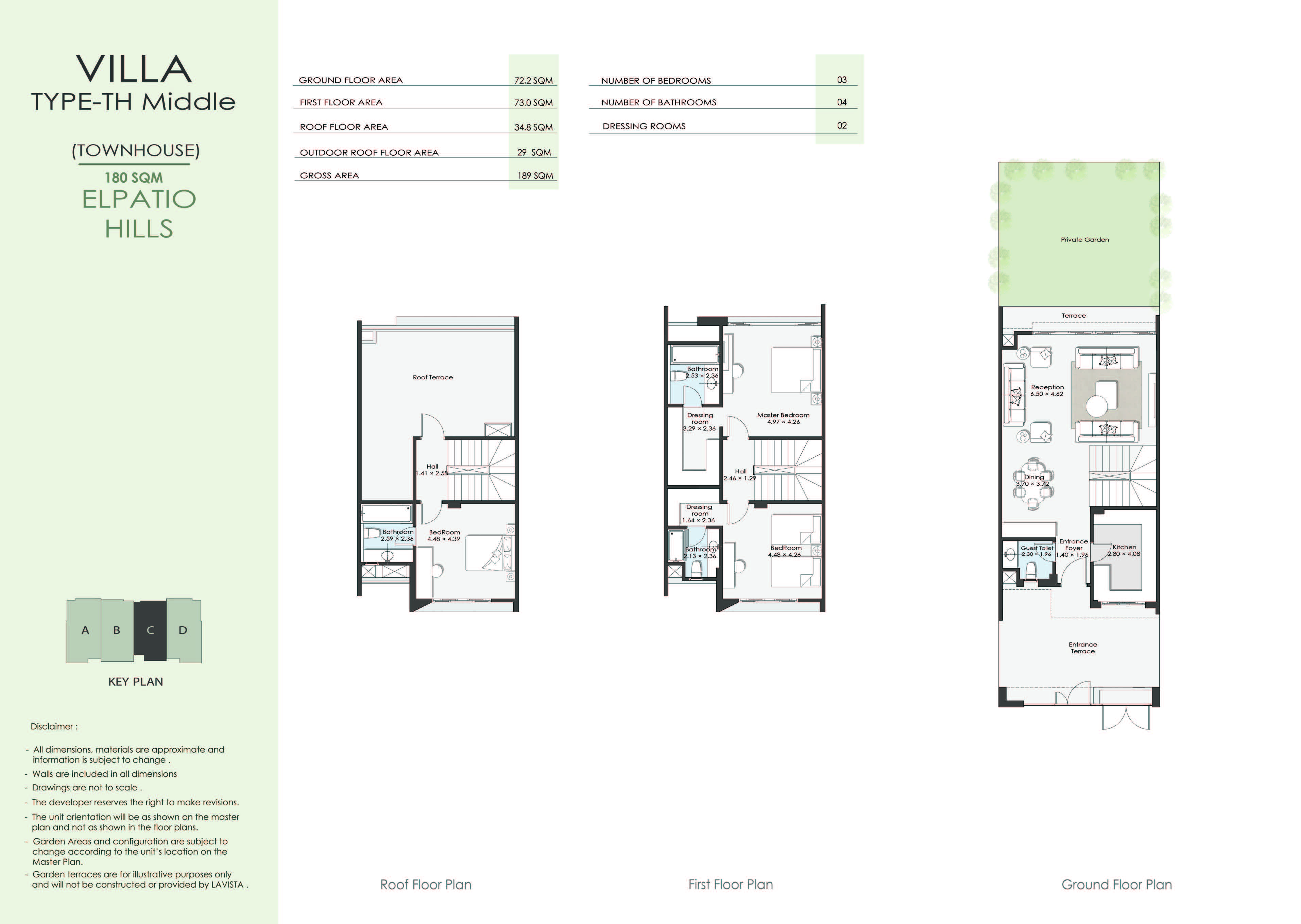 Floor plan for townhouse at El Patio Hills