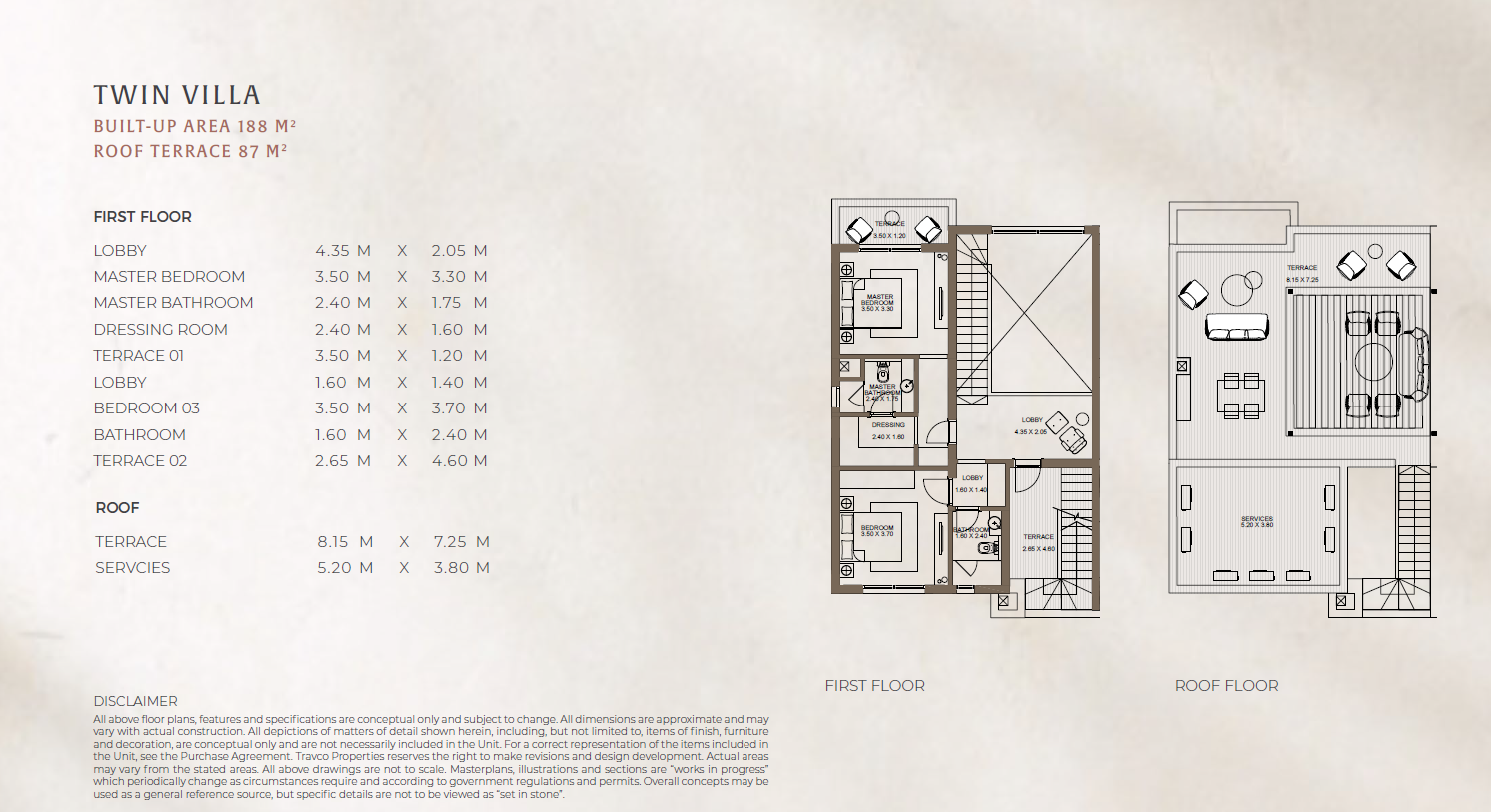 Floor plan for  at Almaza Ras Soma - Marina Gate