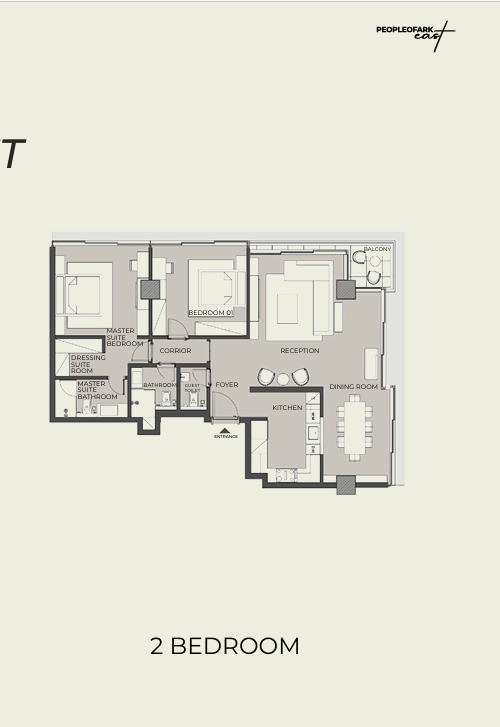 Floor plan for apartment at Edge