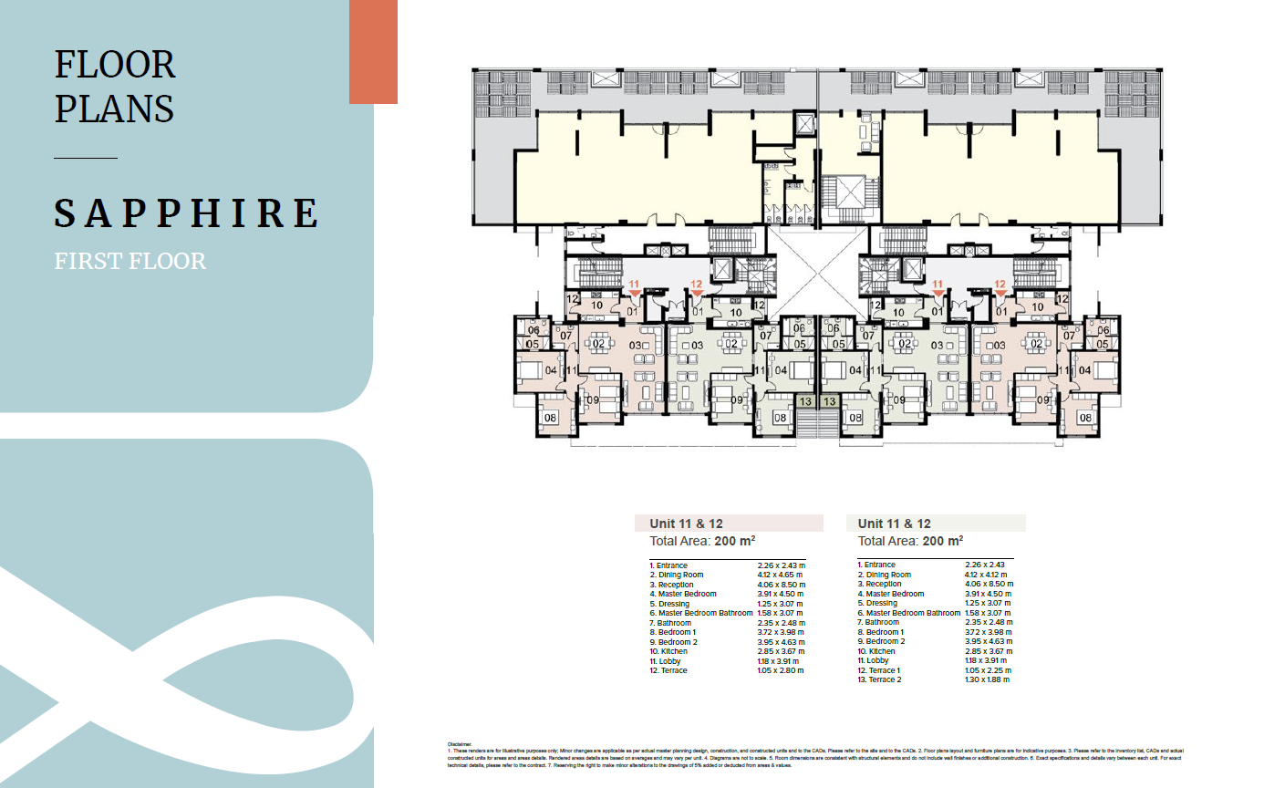 Floor plan for apartment at Mazarine