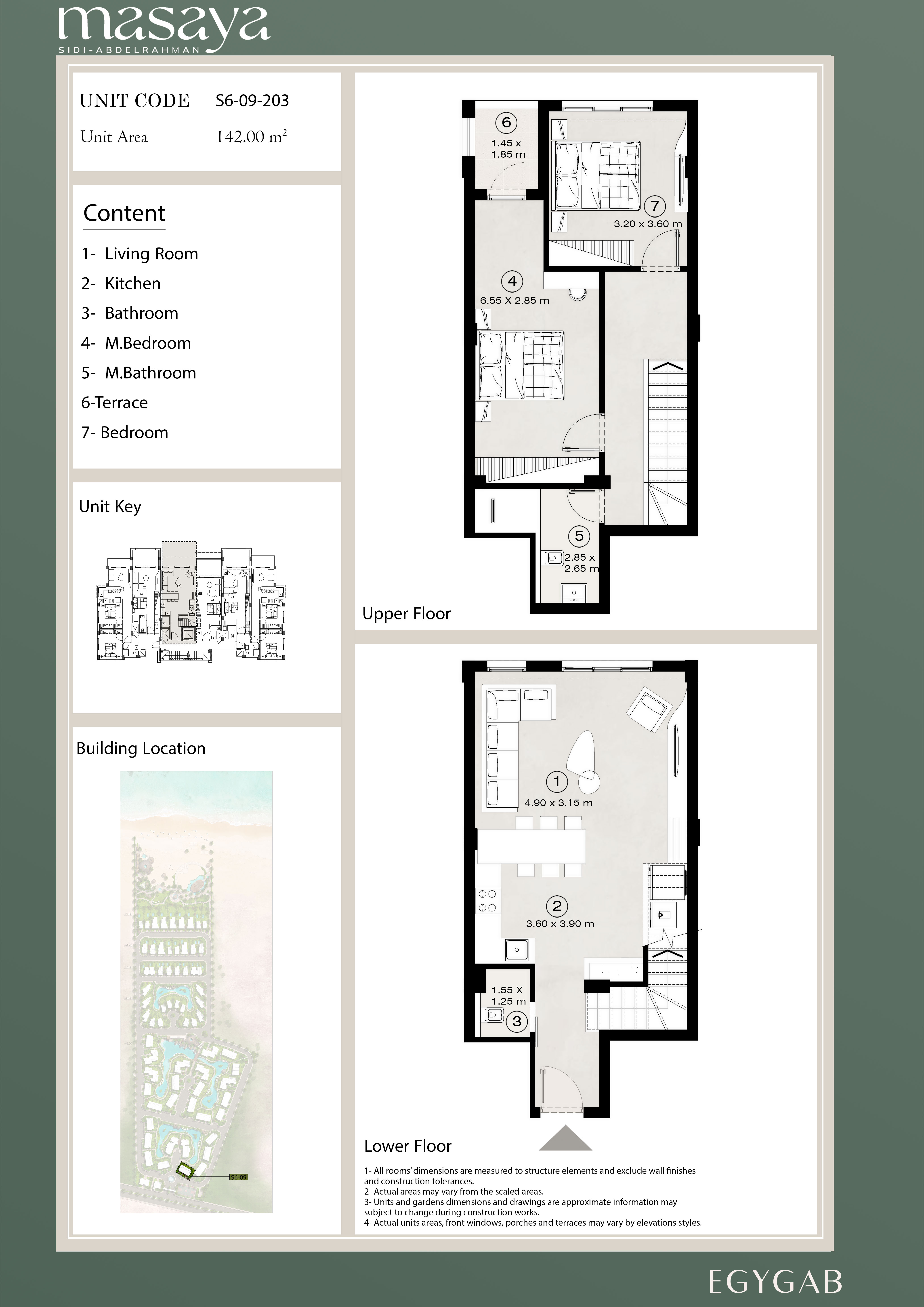 Floor plan for apartment at Masaya