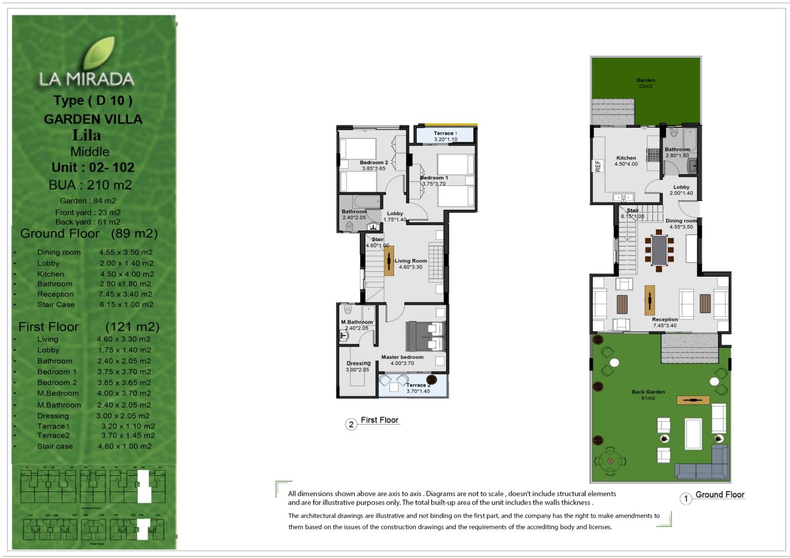 Floor plan for duplex at La Mirada