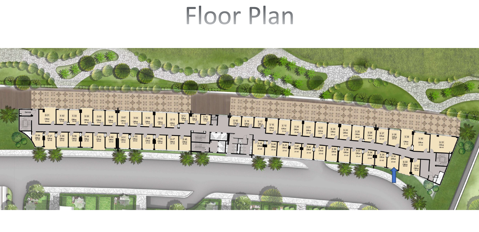 Floor plan for  at De joya 2 strip mall