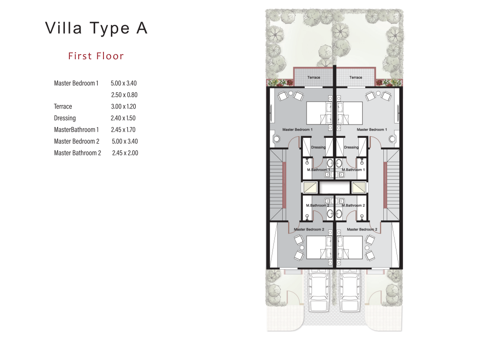 Floor plan for townhouse at Riverton
