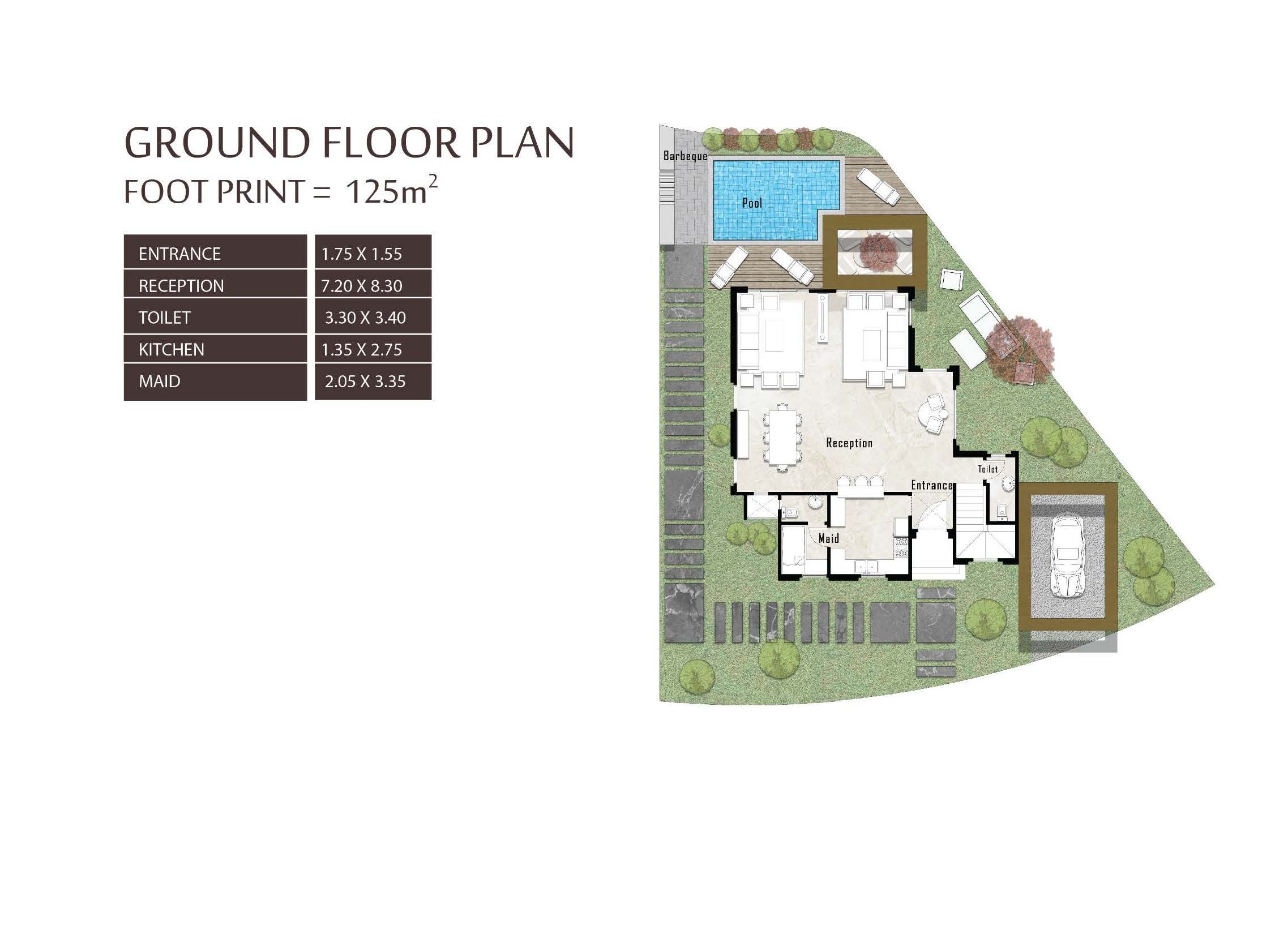 Floor plan for villa at The 8 Extension