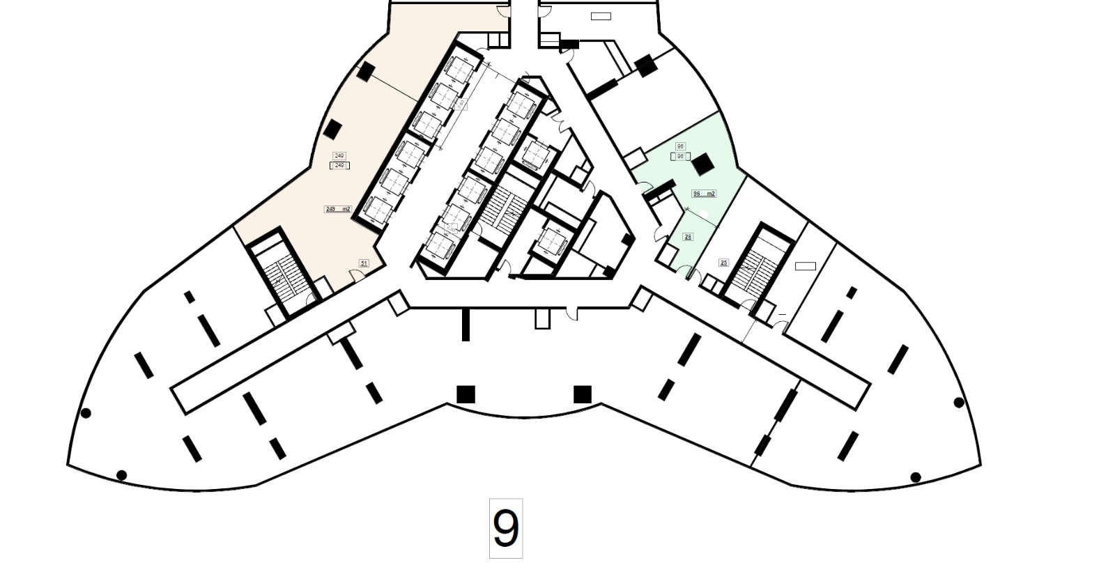 Floor plan for  at 31N Commercial Tower