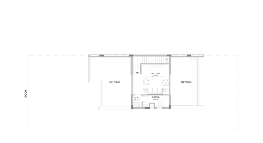 Floor plan for villa at Saada