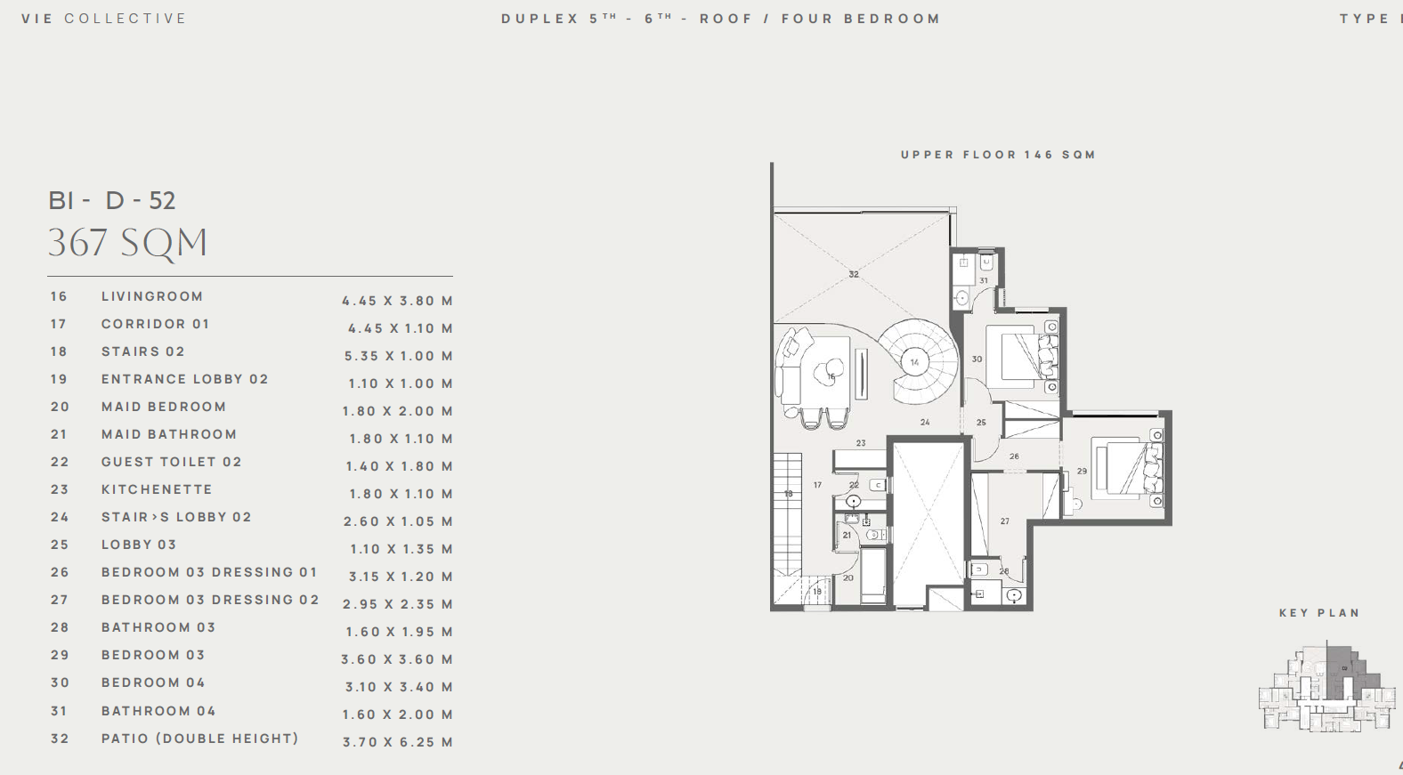 Floor plan for duplex at Vie Collective