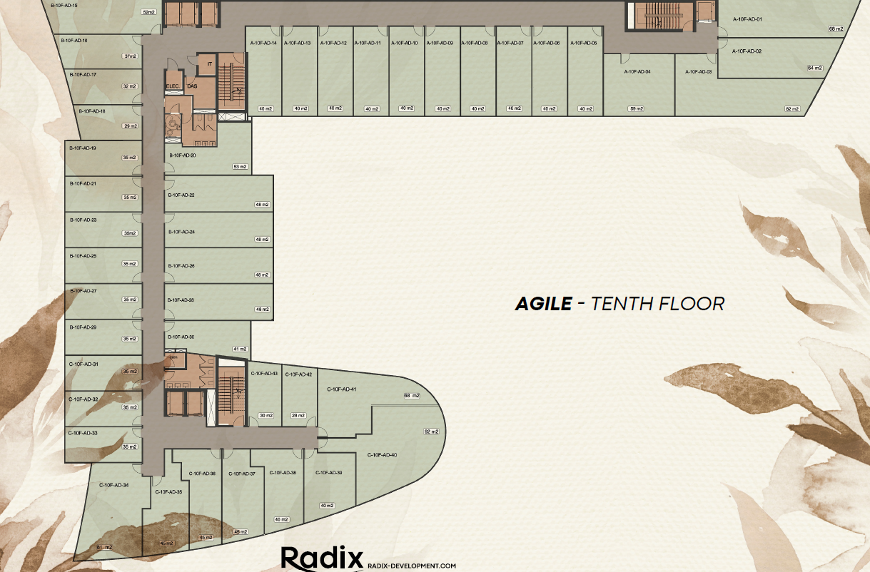 Floor plan for  at Radix Agile