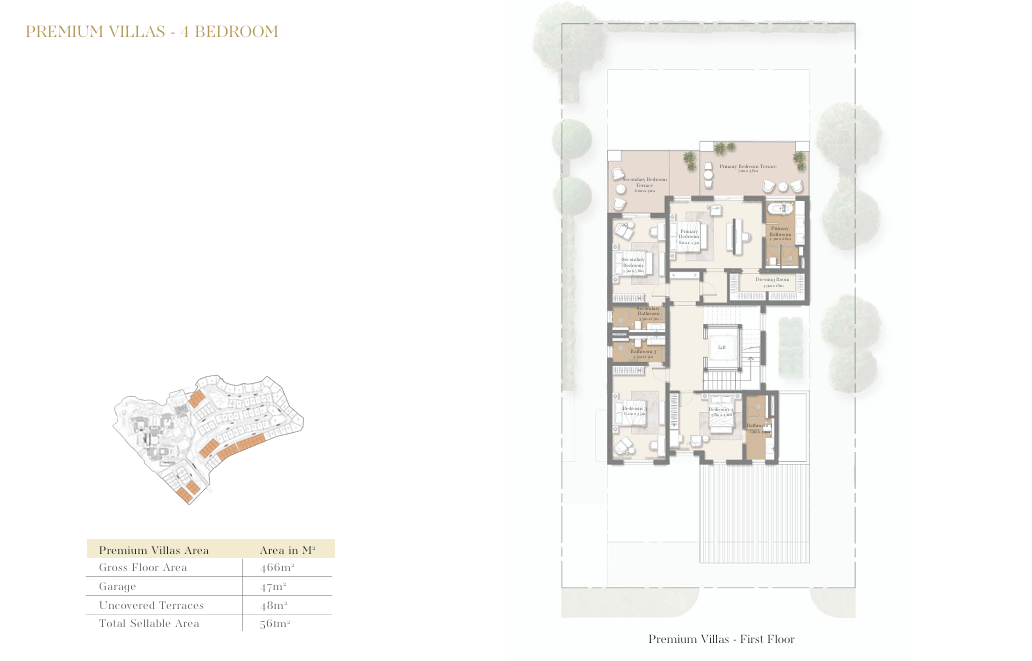 Floor plan for villa at Ras El Hekma Egypt