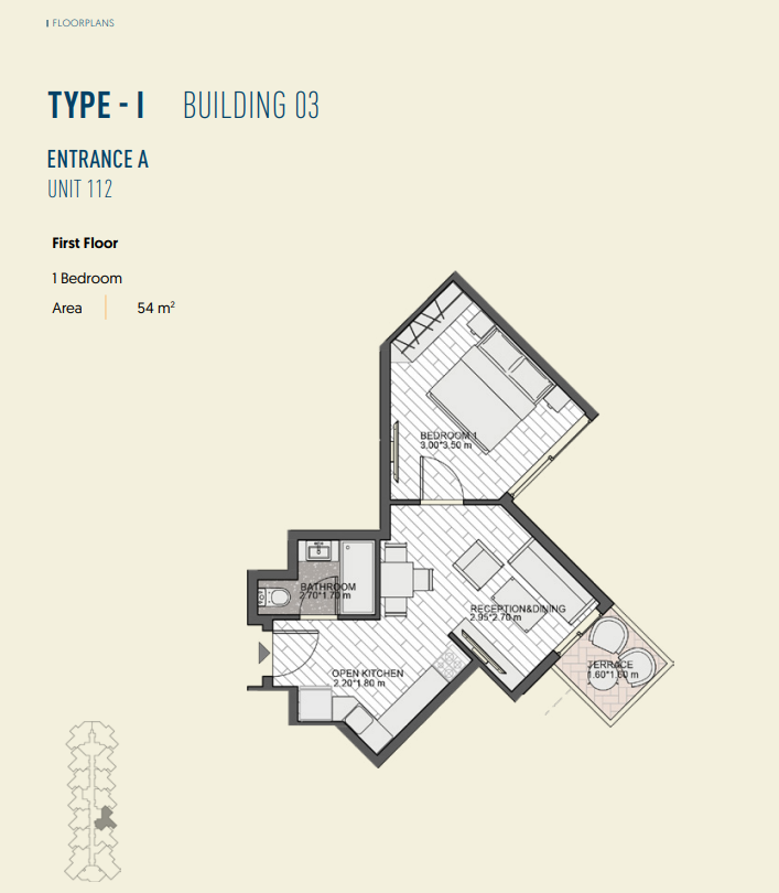 Floor plan for chalet at Blu Stays - The Island