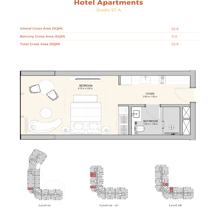 Floor plan for apartment at Do