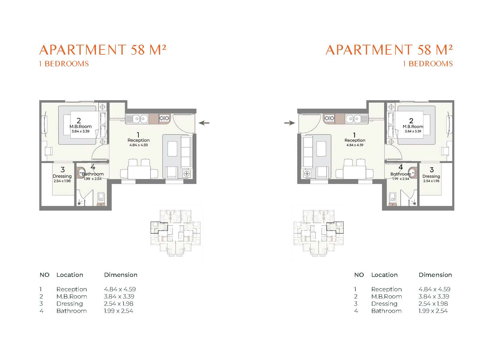 Floor plan for apartment at Canyon8