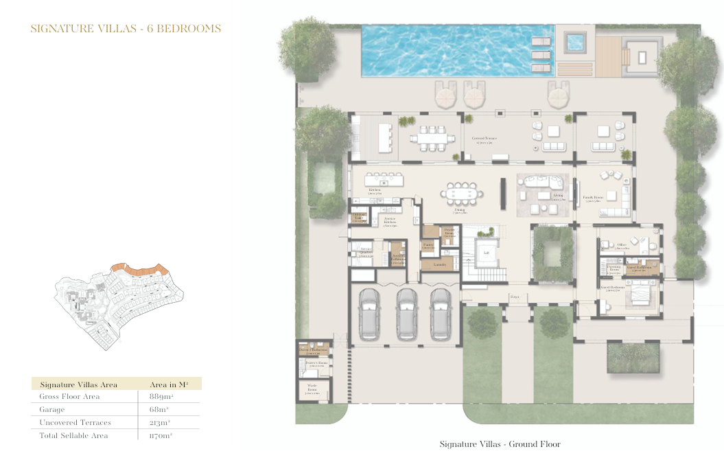 Floor plan for villa at Ras El Hekma Egypt