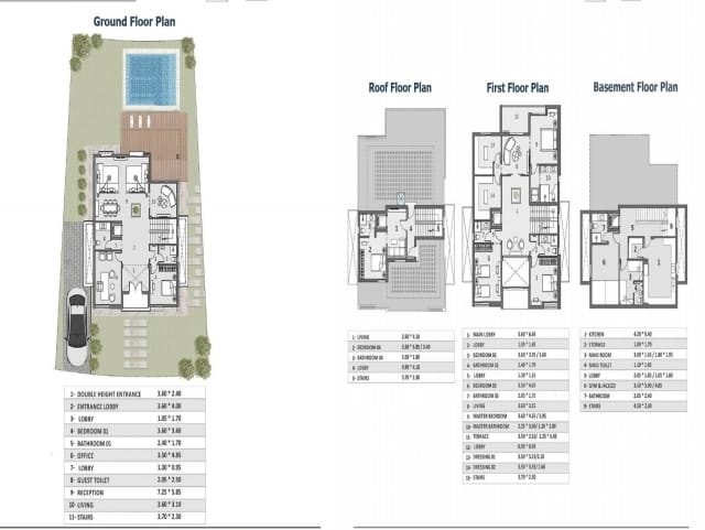 Floor plan for villa at Q Hills