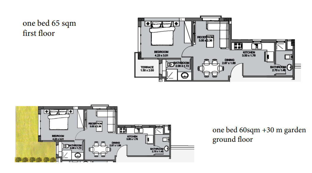 Floor plan for chalet at Direction White - Oyster
