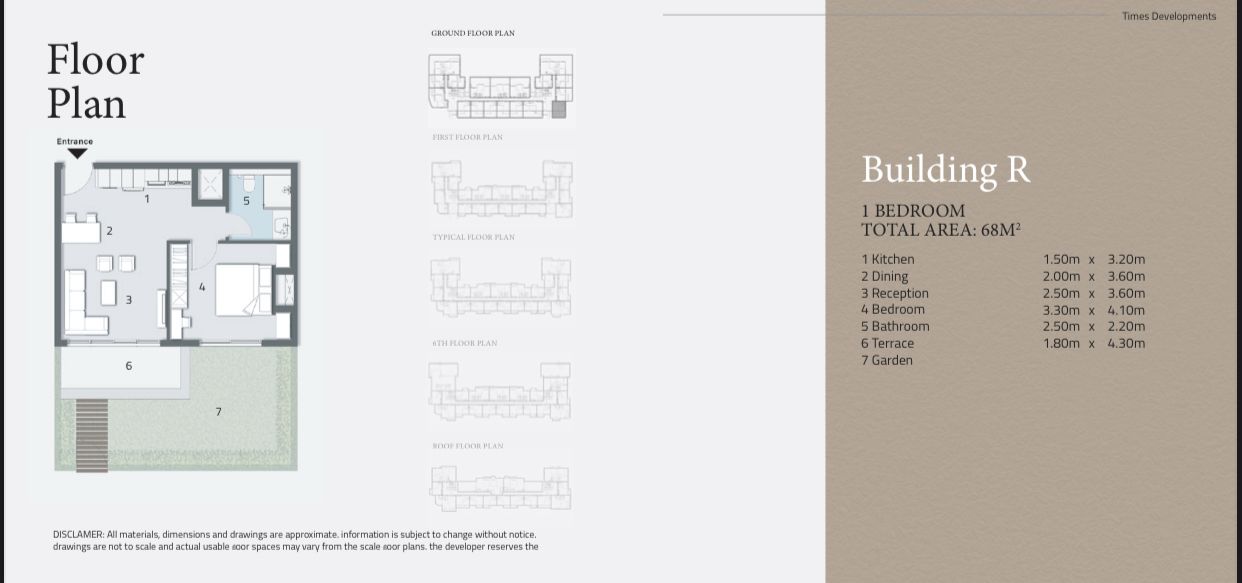 Floor plan for apartment at Solay