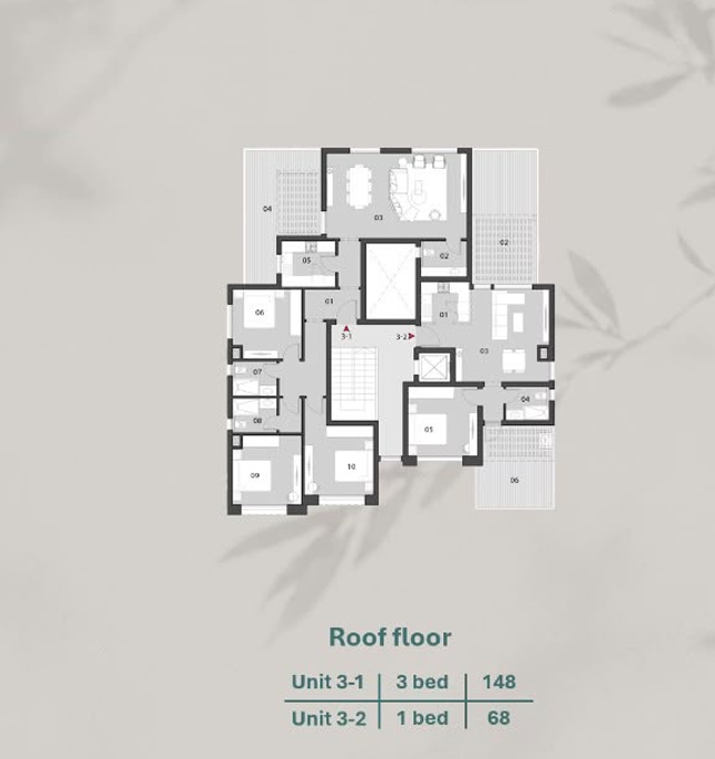 Floor plan for apartment at O West Orascom