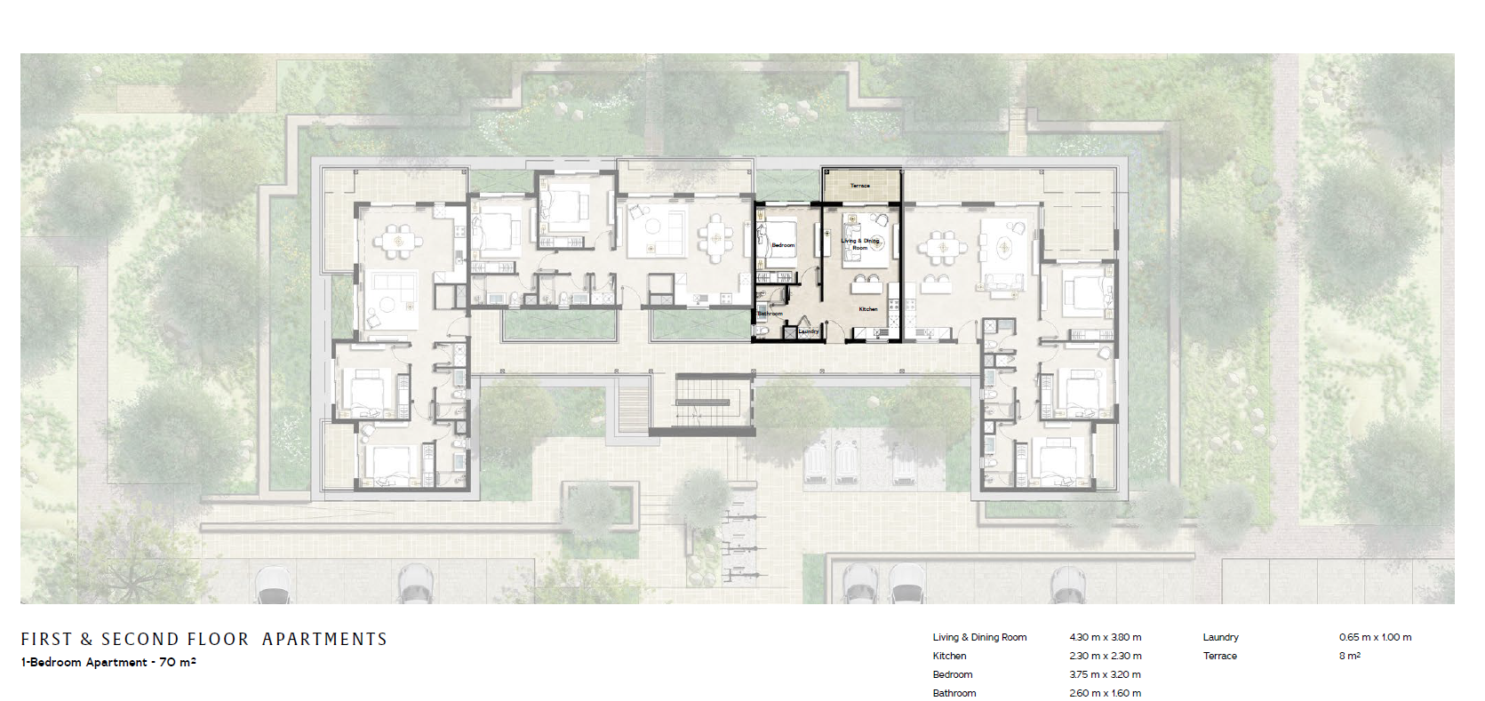 Floor plan for apartment at Ras Soma