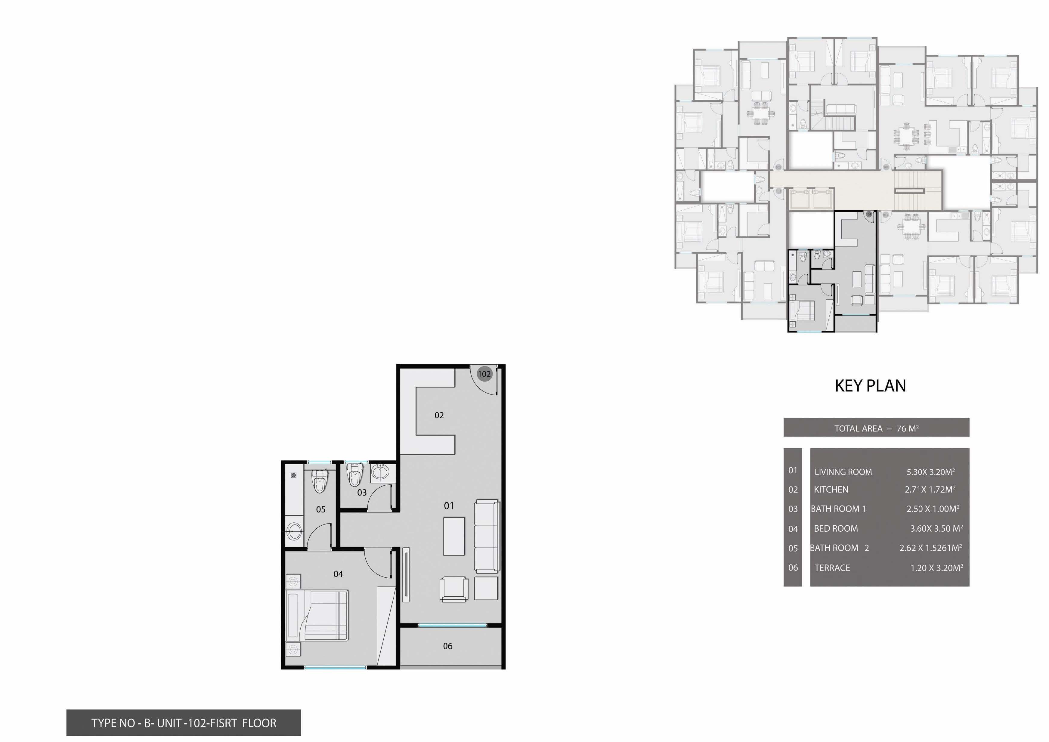Floor plan for apartment at The Flow