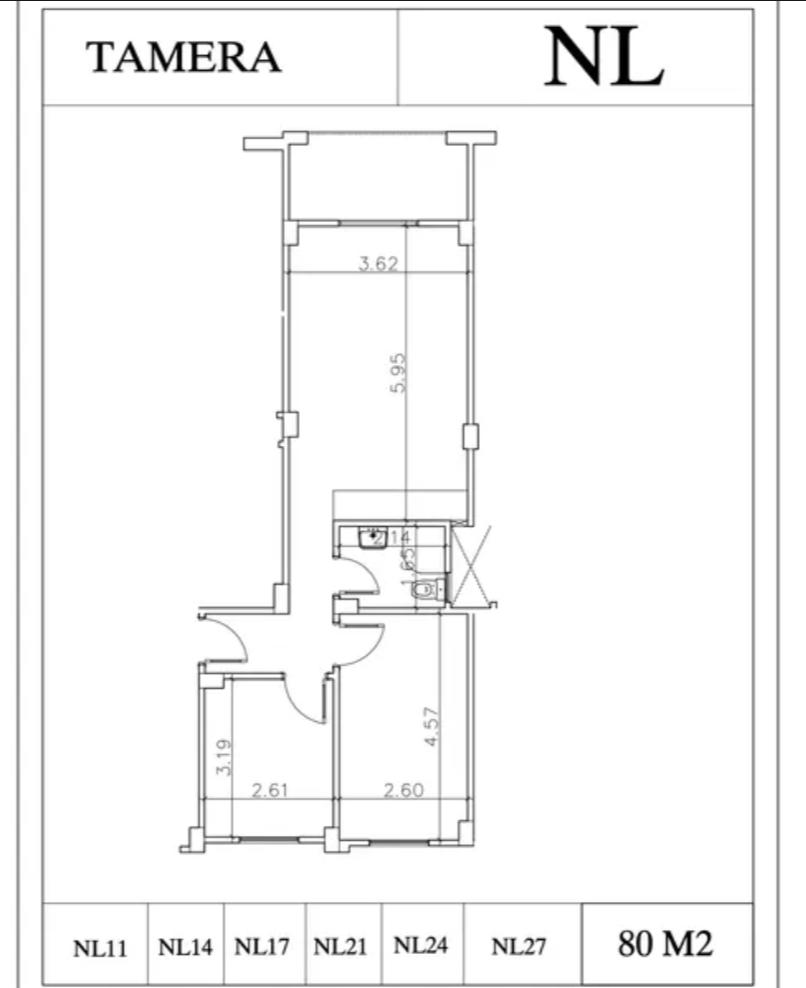Floor plan for chalet at Tamera