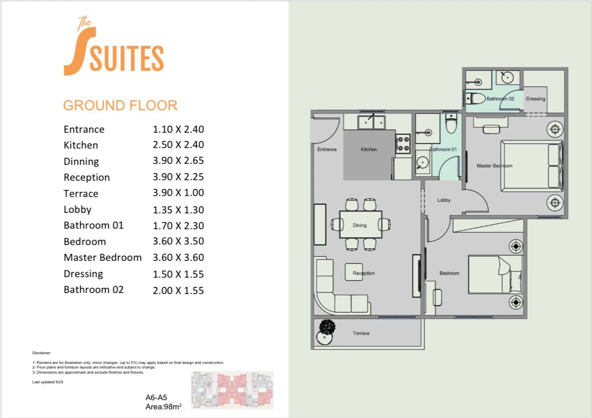 Floor plan for apartment at Solay