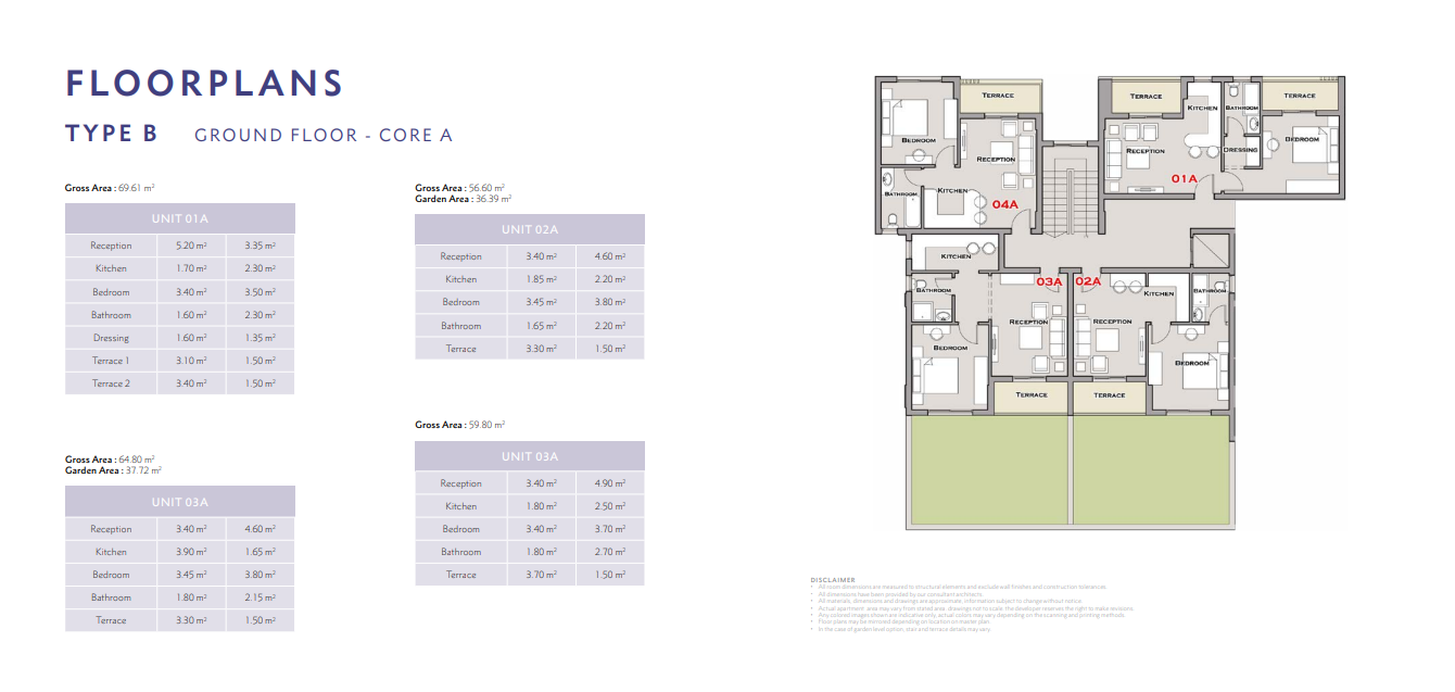 Floor plan for apartment at S2-Croons
