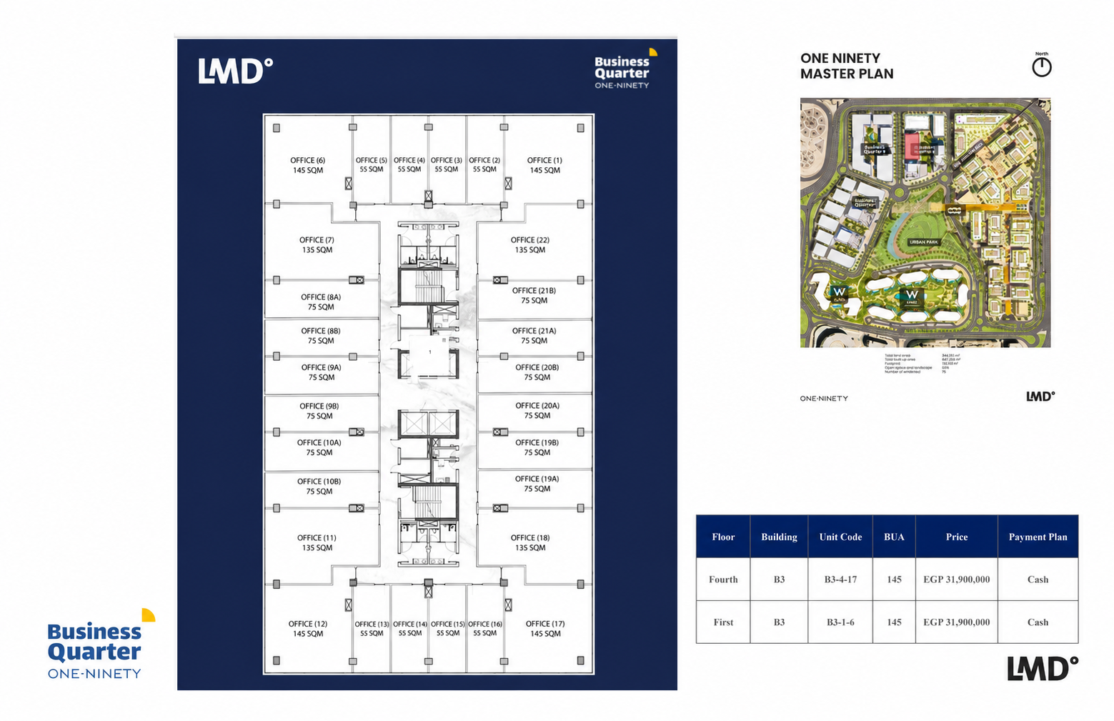 Floor plan for  at One - Ninety