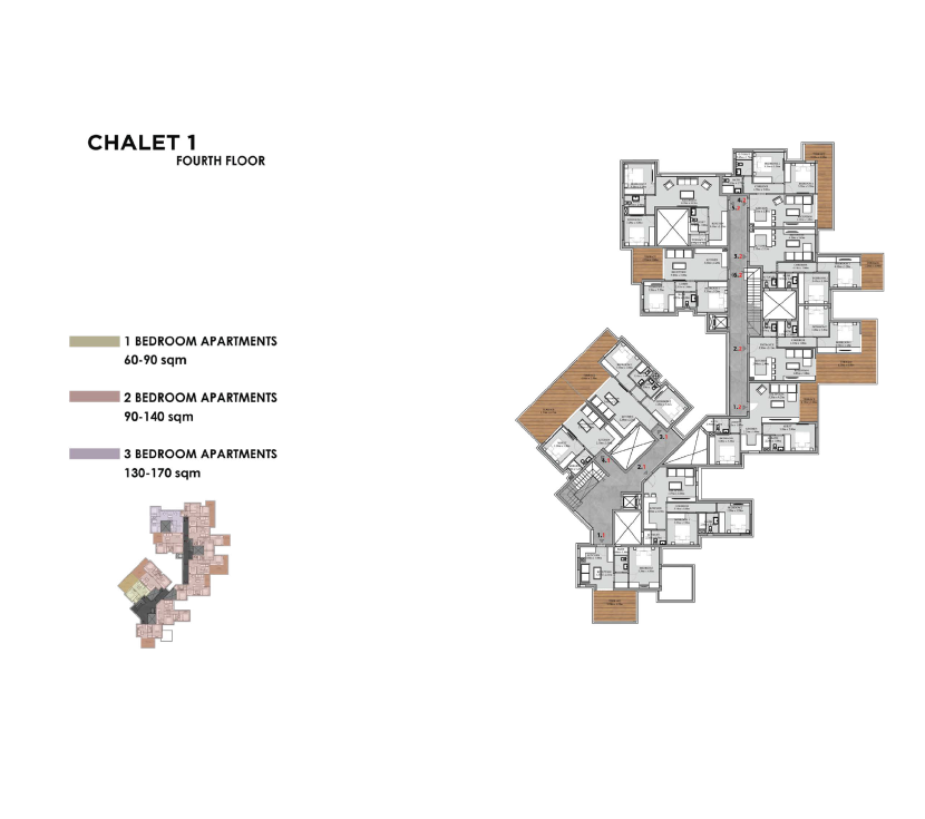 Floor plan for apartment at Shamasi