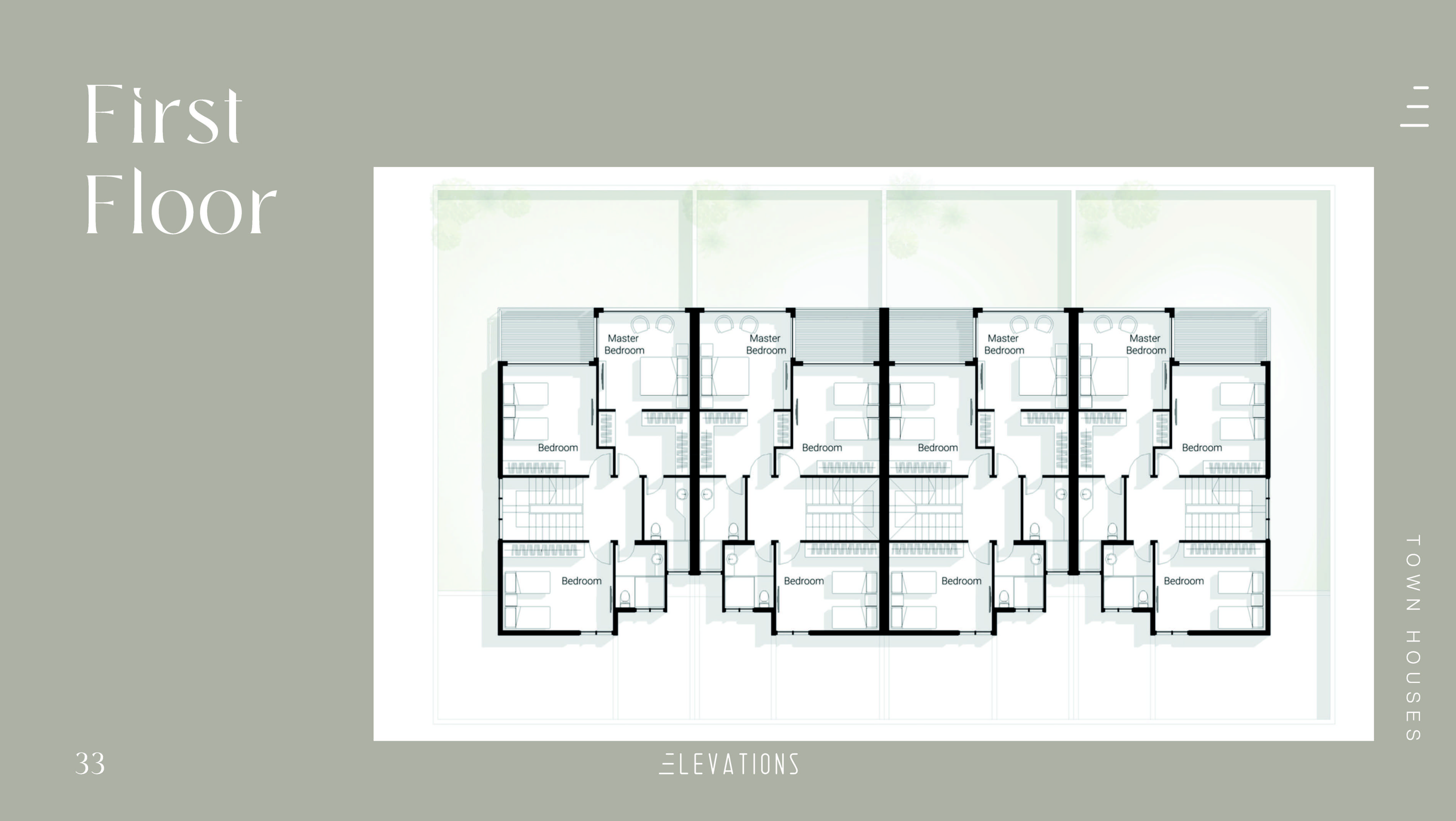 Floor plan for townhouse at Elevation