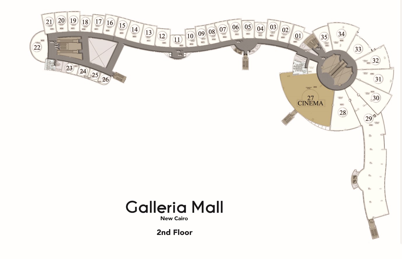 Floor plan for  at Galleria Mall